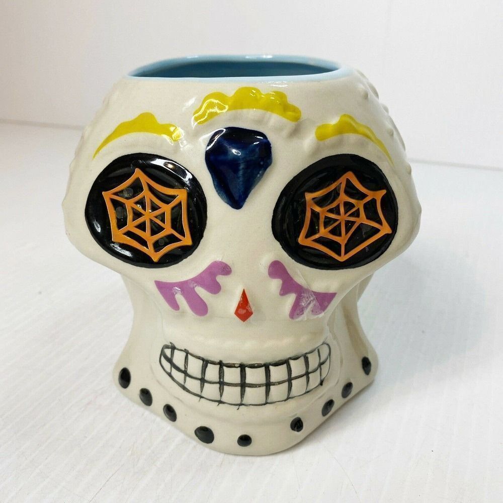 Day of the Dead Calavera Sugar Skull 3D Coffee Mug